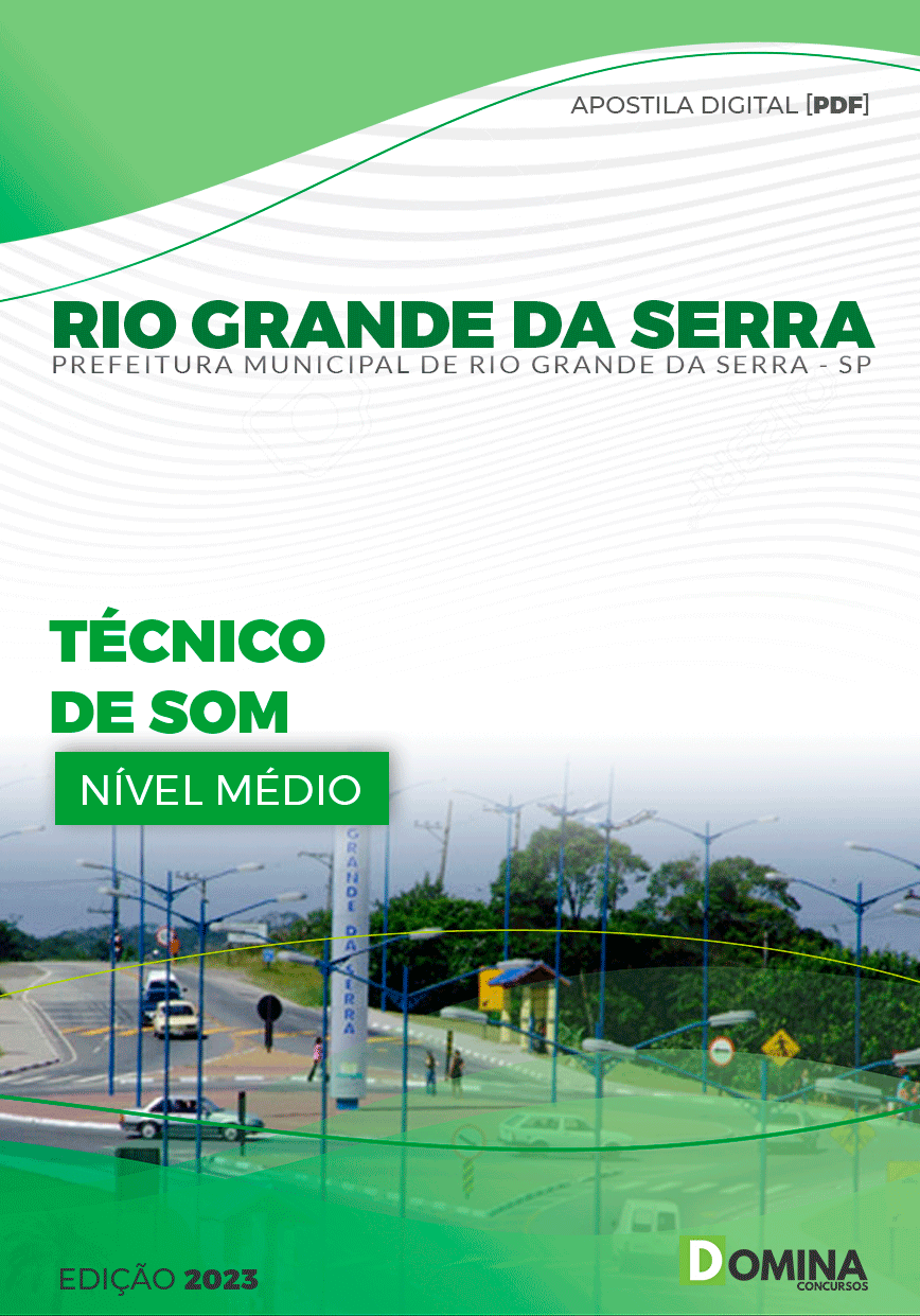 Apostila Pref Rio Grande Serra SP 2024 Técnico de Som