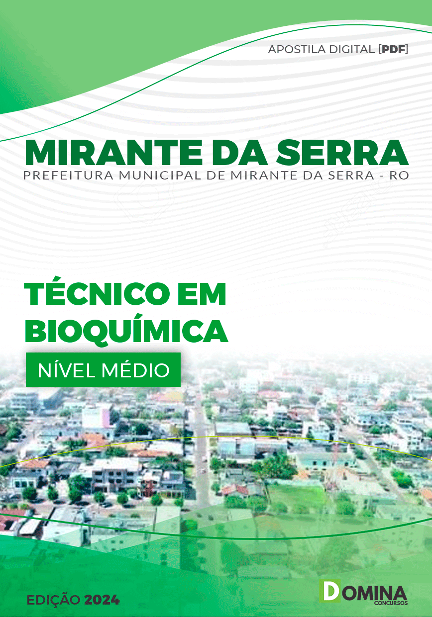 Apostila Pref Mirante da Serra RO 2024 Técnico em Bioquímica