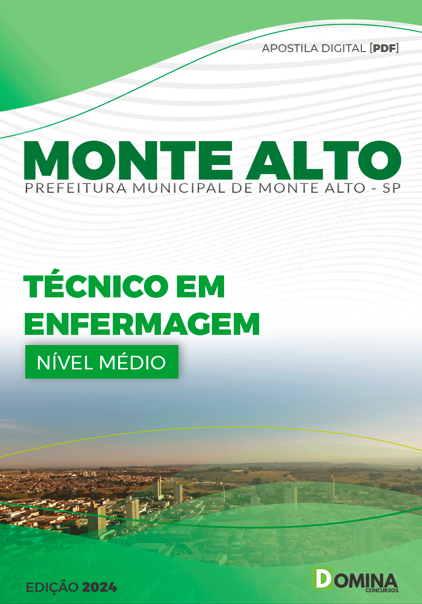 Apostila Prefeitura Monte Alto SP 2024 Técnico em Enfermagem