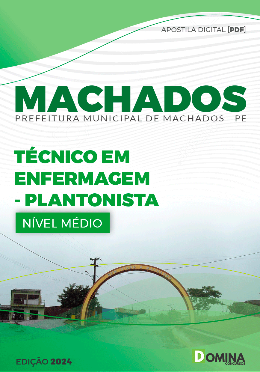 Apostila Pref Machados PE 2024 Técnico Enfermagem Plantonista