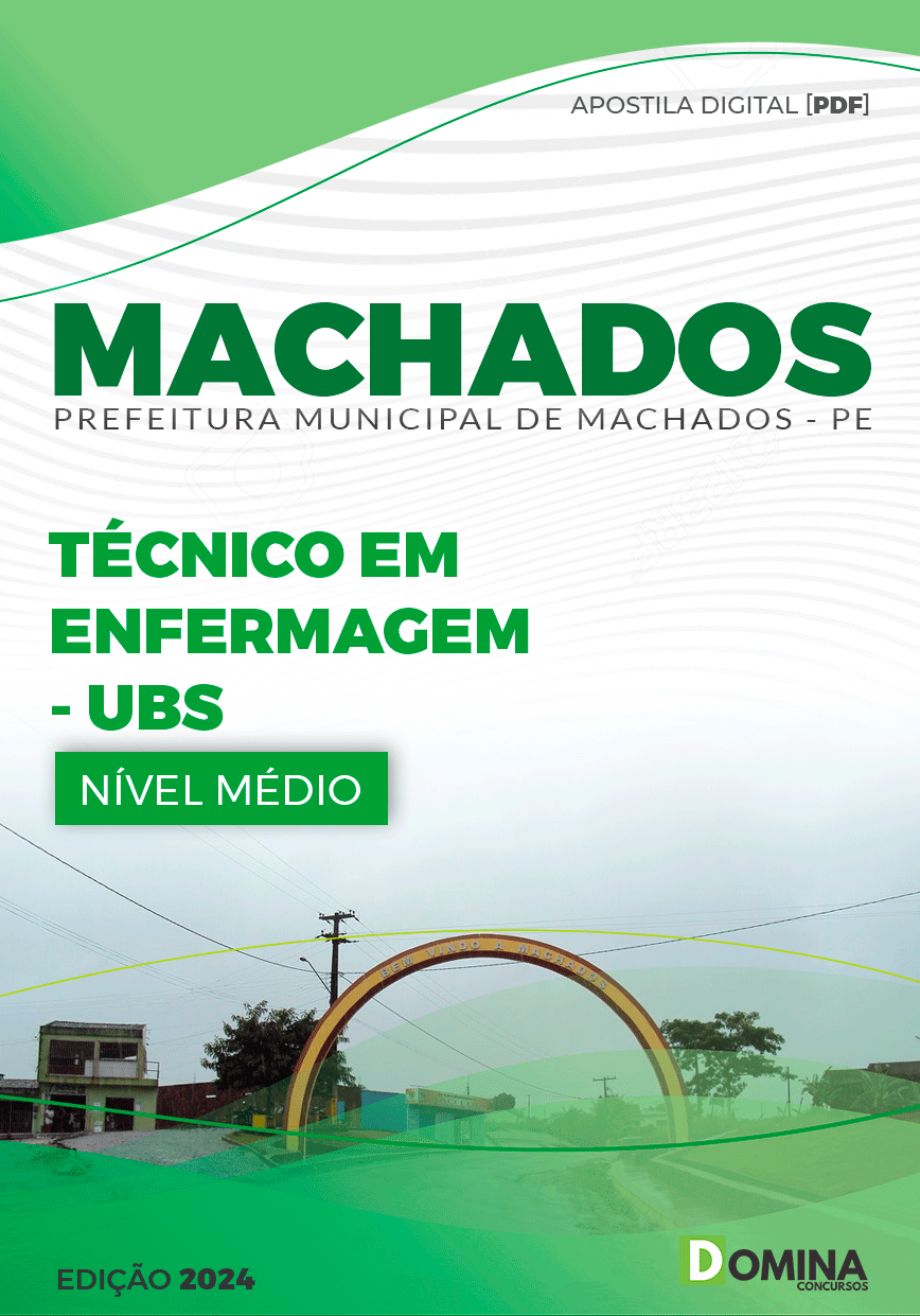 Apostila Pref Machados PE 2024 Técnico Enfermagem UBS
