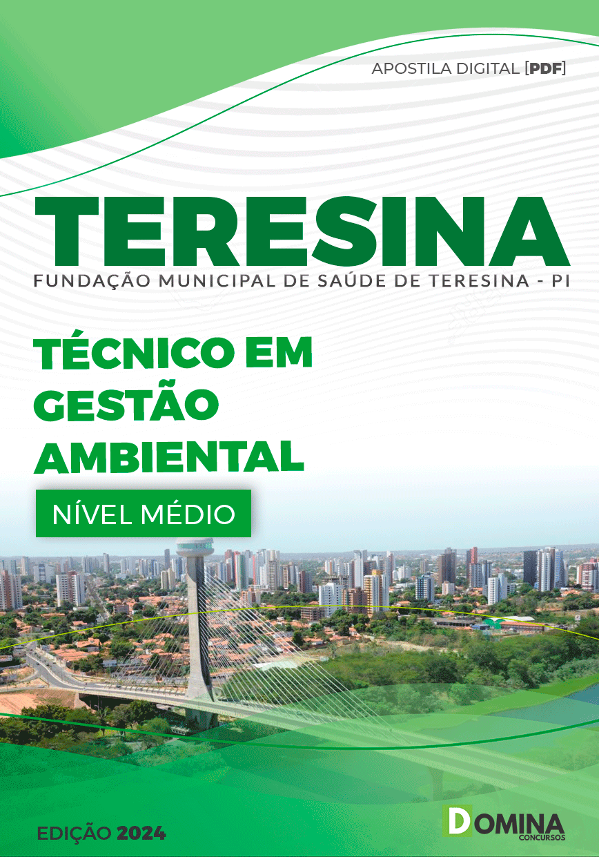 Apostila FMS Teresina PI 2024 Técnico Gestão Ambiental
