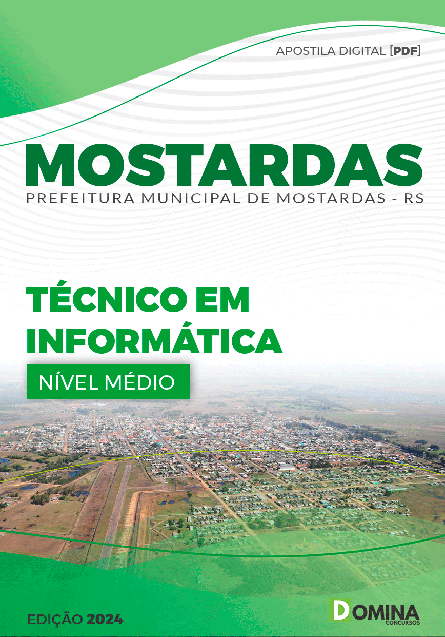 Apostila Prefeitura Mostardas RS 2024 Técnico em Informática