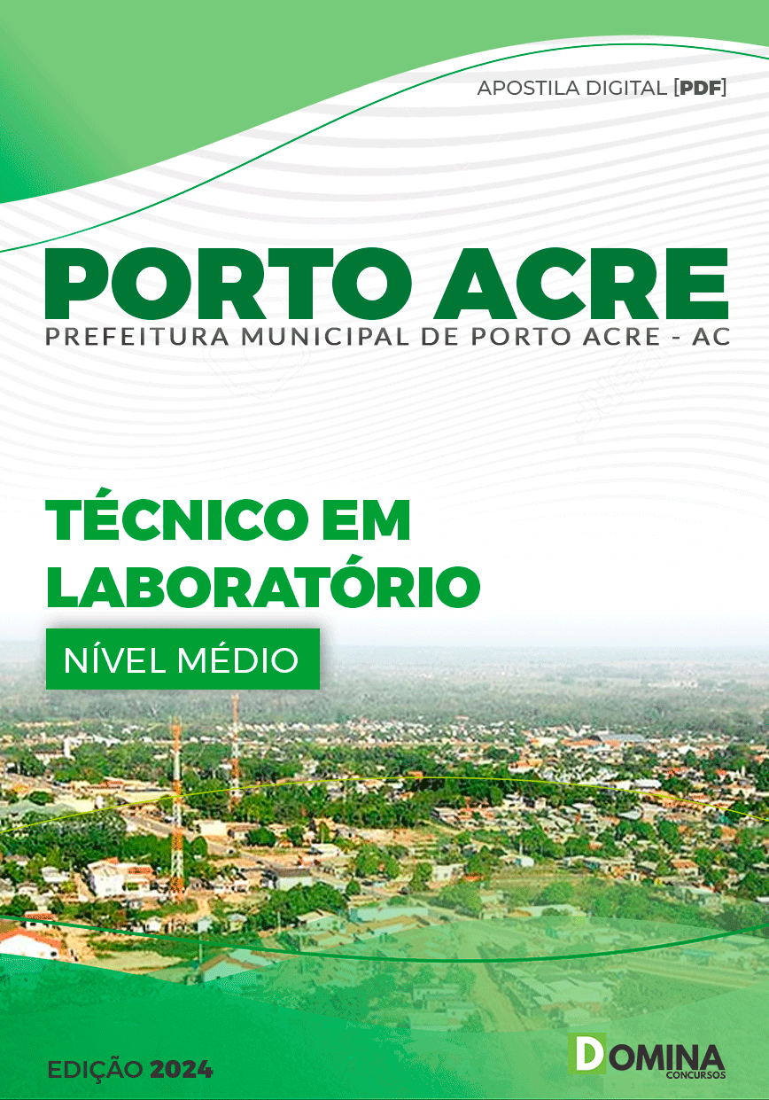 Apostila Prefeitura Porto Acre AC 2024 Técnico em Laboratório