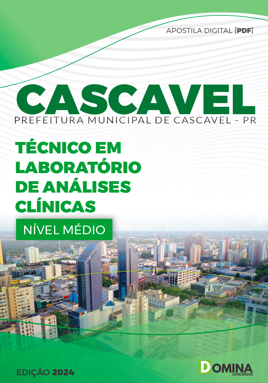 Apostila Prefeitura Cascavel PR 2024 Técnico em Laboratório