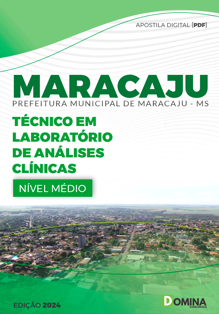 Apostila Pref Maracaju MS 2024 Técnico Laboratório Análises Clínicas