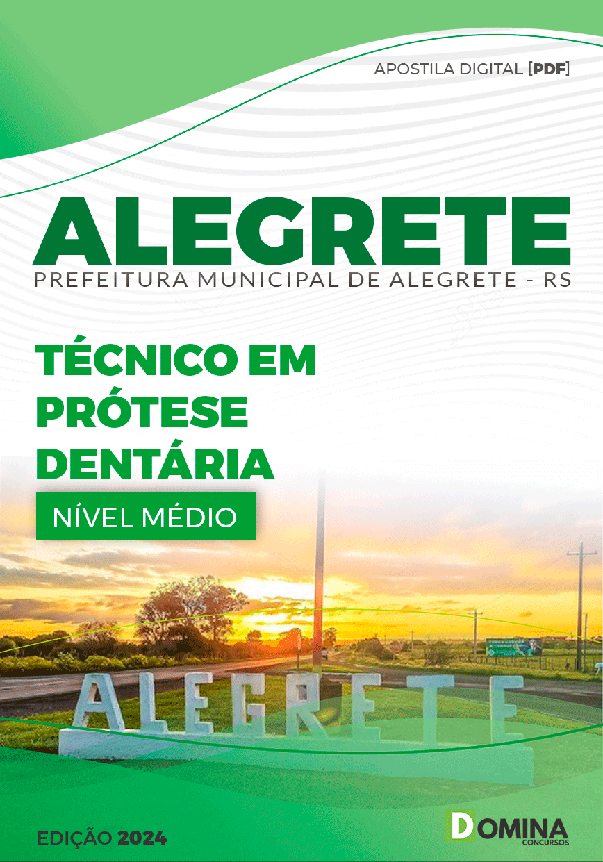 Apostila Prefeitura Alegrete RS 2024 Técnico em Prótese Dentária