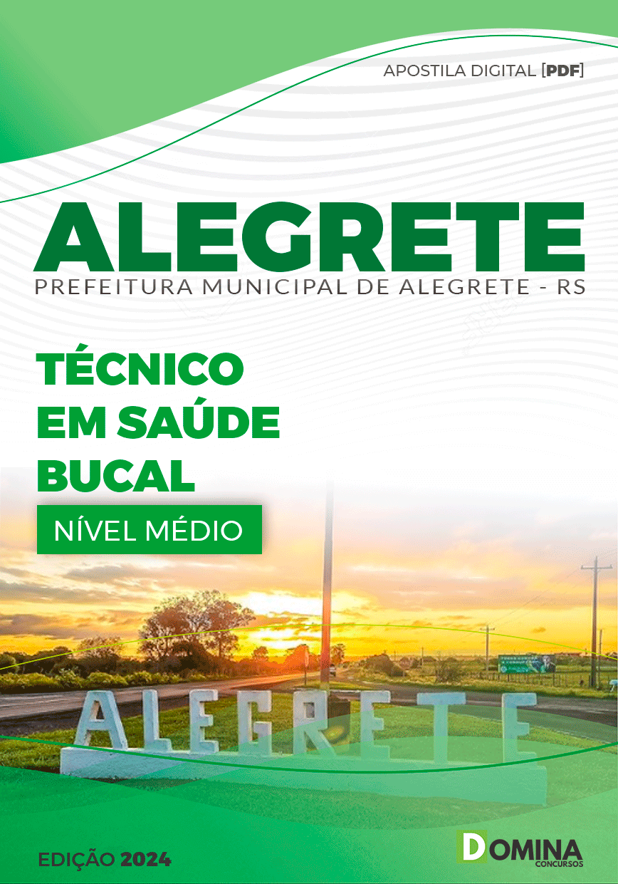 Apostila Prefeitura Alegrete RS 2024 Técnico em Saúde Bucal