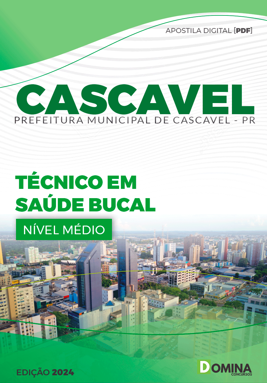 Apostila Prefeitura Cascavel PR 2024 Técnico em Saúde Bucal