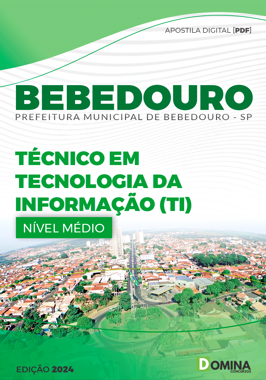 Apostila Pref Bebedouro SP 2024 Técnico Tecnologia Informação