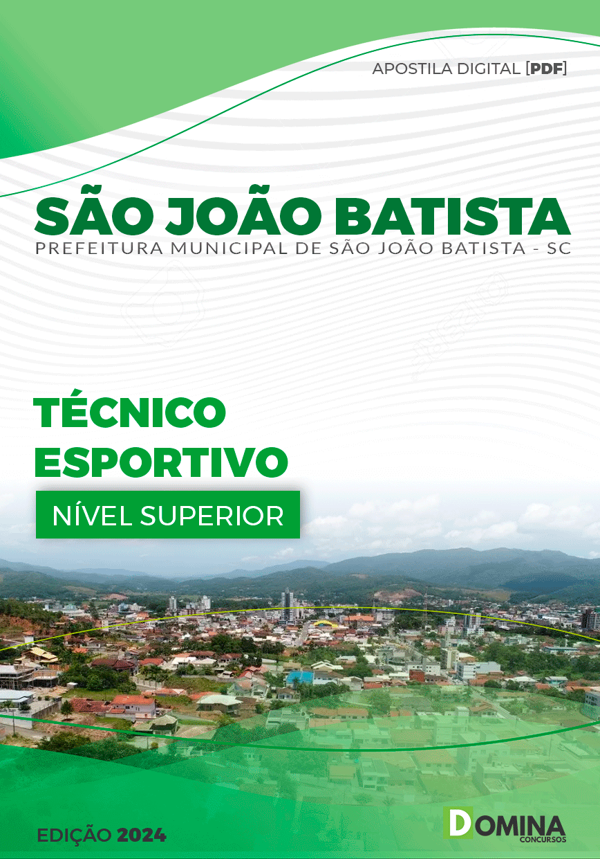 Apostila Pref São João Batista SC 2024 Técnico Esportivo