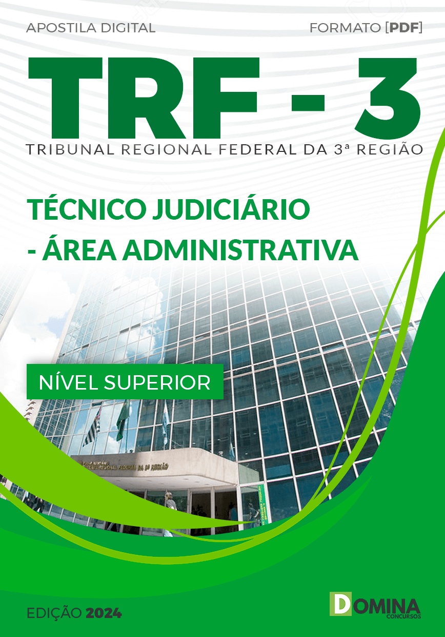 Apostila TRF 3.ª Região 2024 Analista Judiciário Administrativa