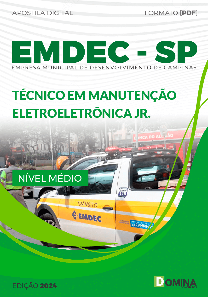 Apostila EMDEC SP 2024 Técnico Manutenção Eletroeletrônica