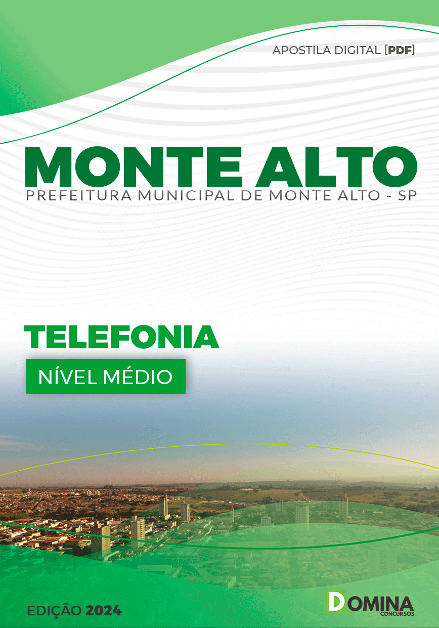Apostila Prefeitura Monte Alto SP 2024 Telefonia