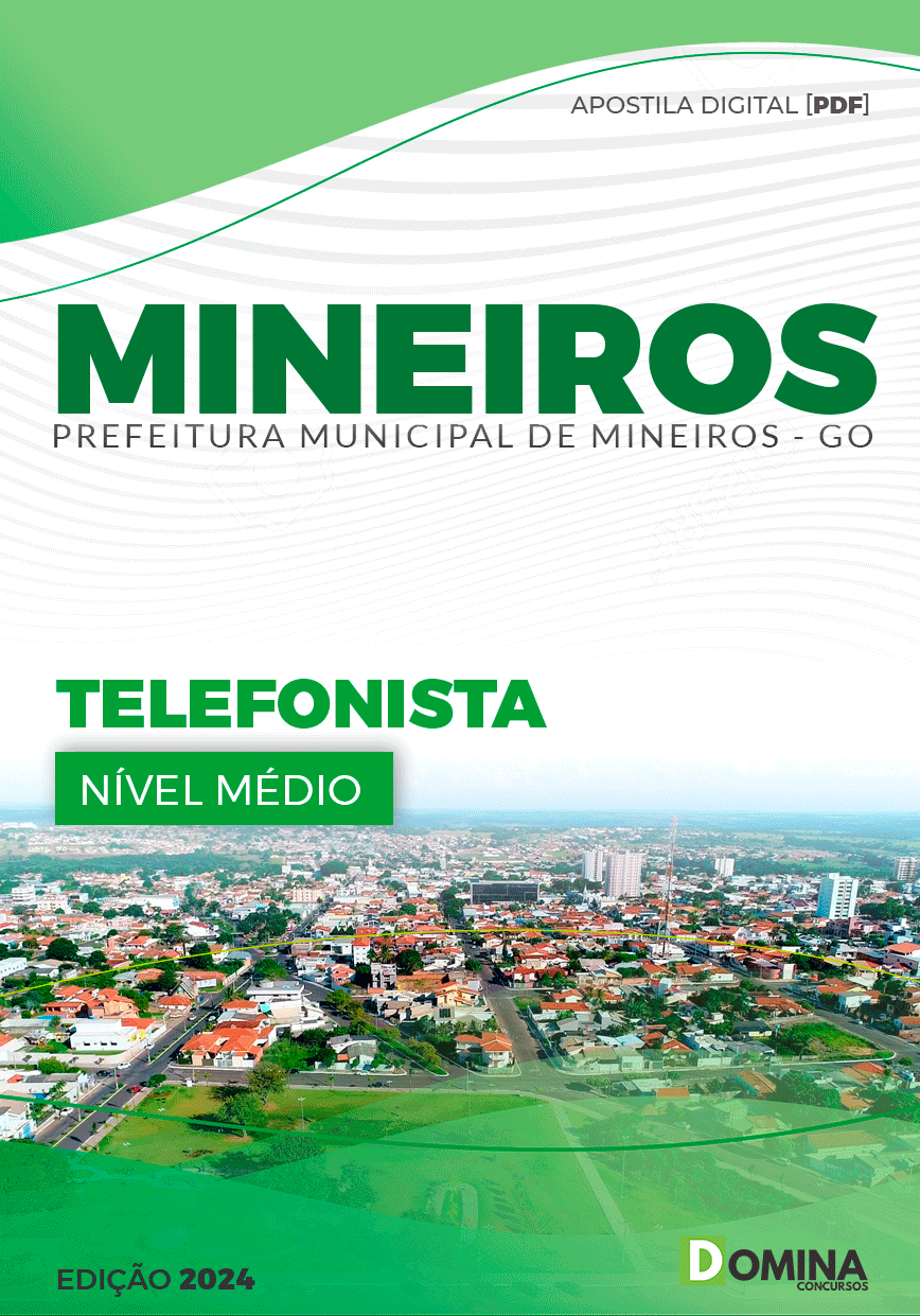 Apostila Prefeitura Mineiros GO 2024 Telefonista