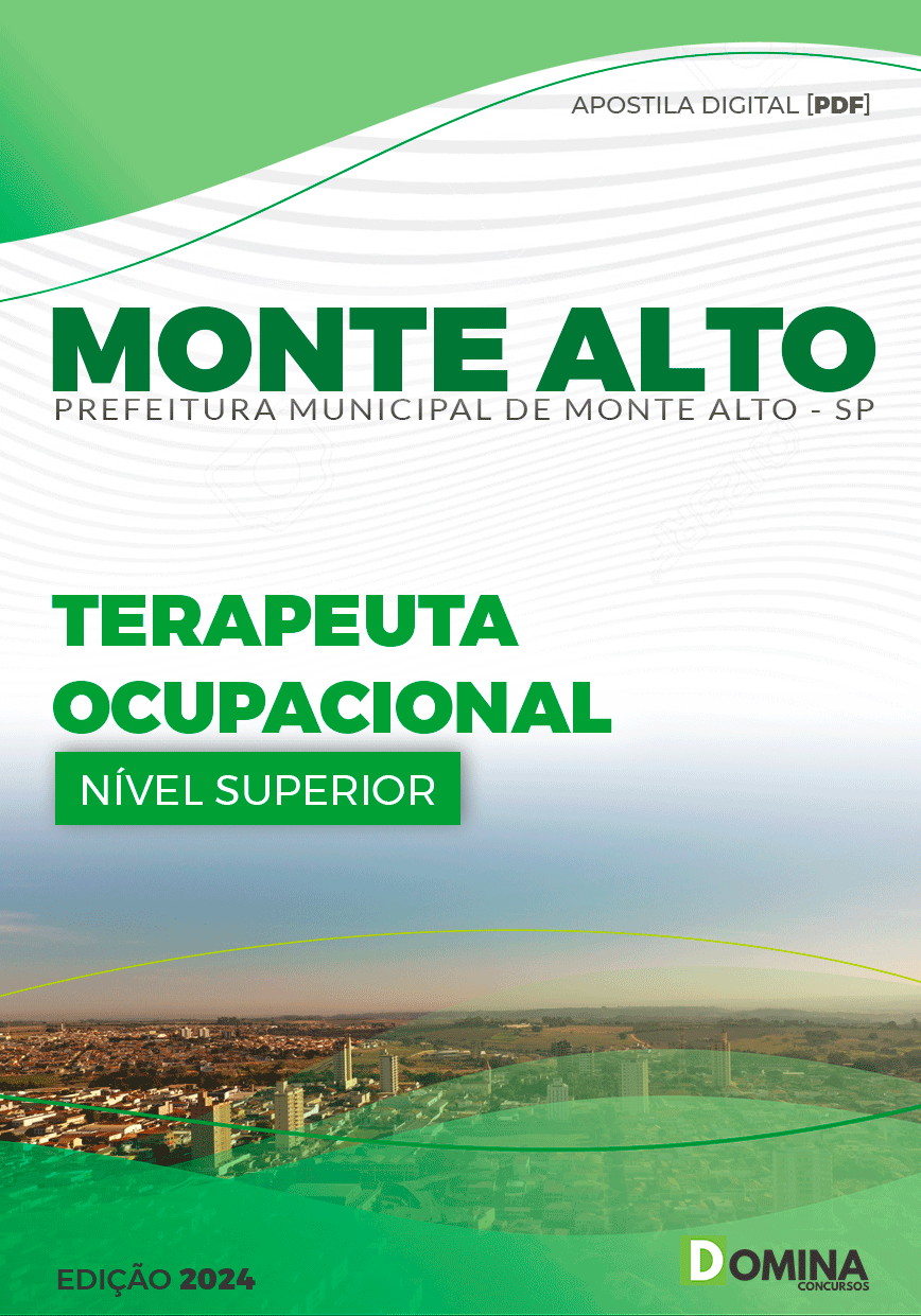 Apostila Prefeitura Monte Alto SP 2024 Terapeuta Ocupacional