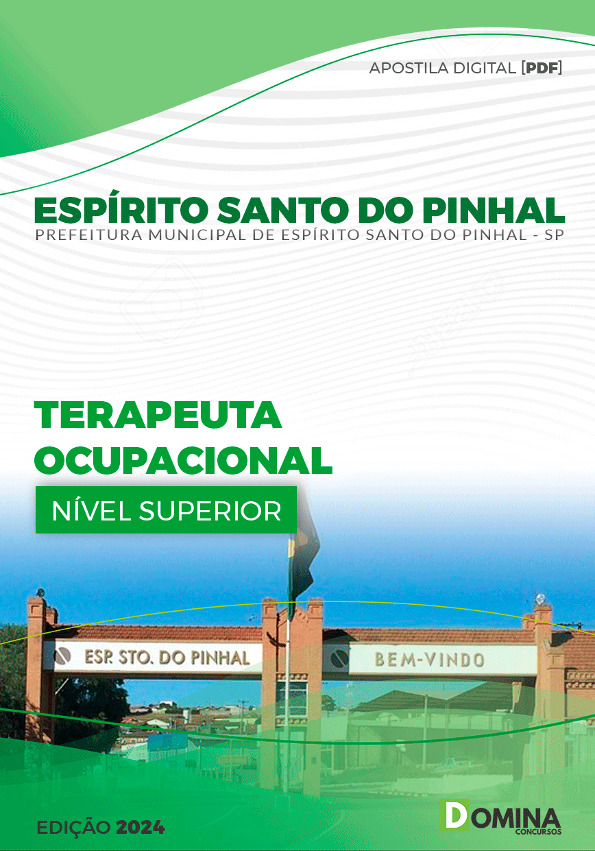 Apostila Pref Espírito Santo Do Pinhal SP 2024 Terapeuta Ocupacional
