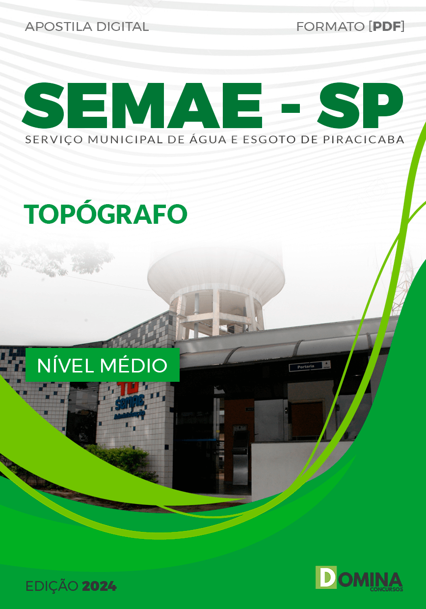Apostila SEMAE Piracicaba SP 2024 Topógrafo