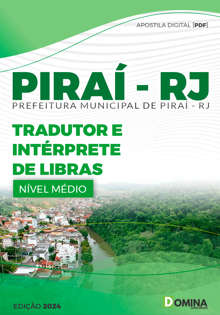 Apostila Pref Piraí RJ 2024 Tradutor Intérprete Libras