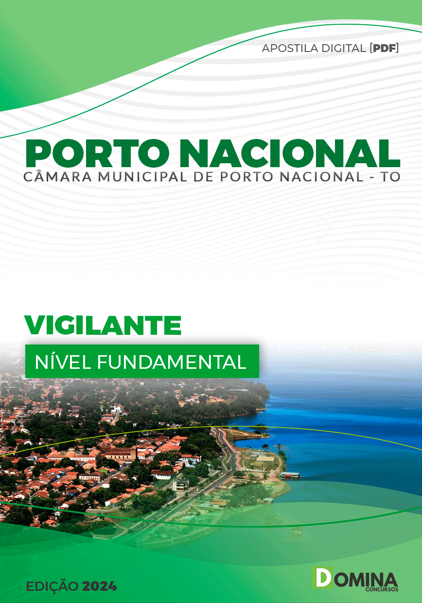 Apostila Câmara Porto Nacional TO 2024 Vigilante
