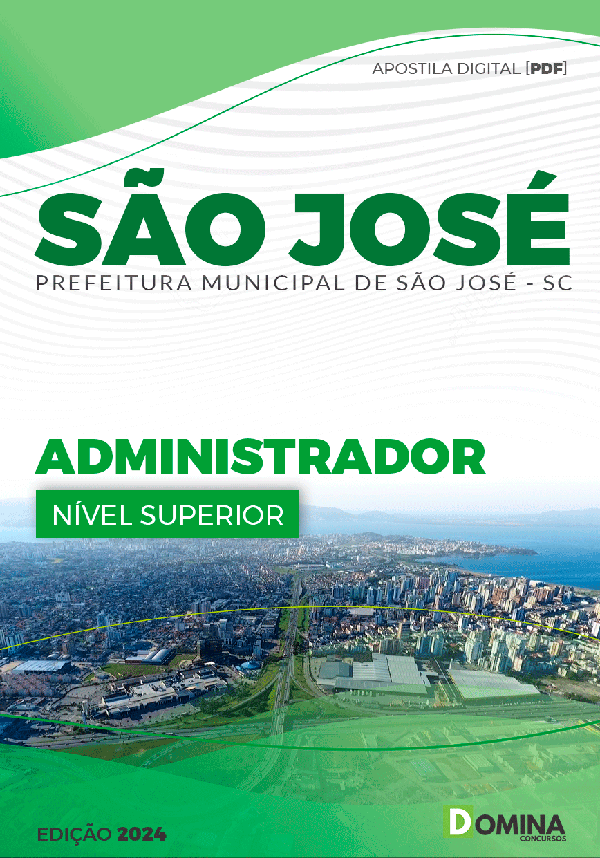Apostila Prefeitura São José SC 2024 Administrador