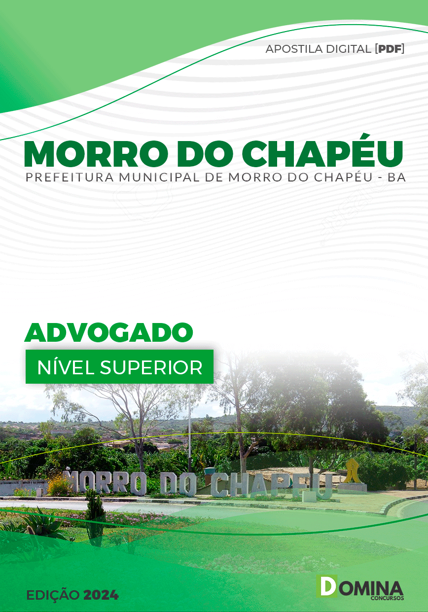Apostila Prefeitura Morro Chapéu BA 2024 Advogado