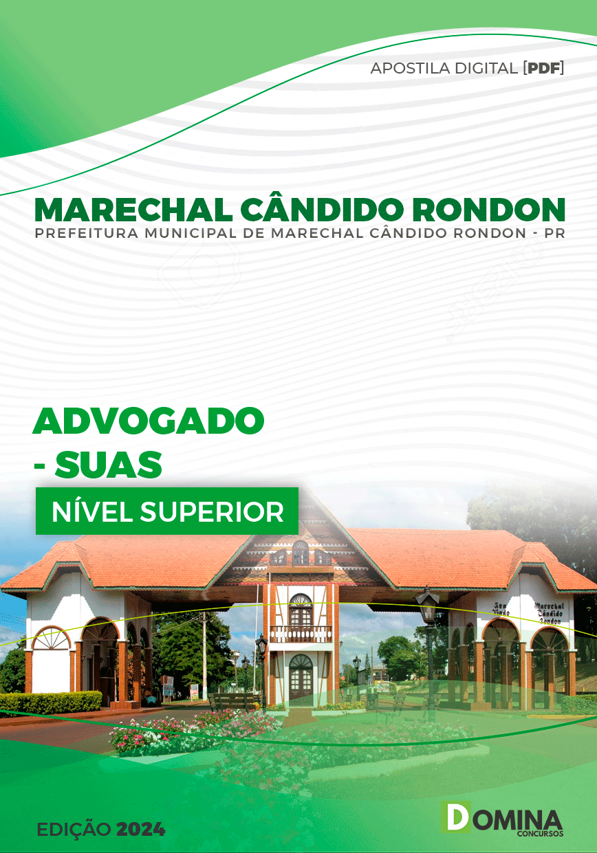 Apostila Marechal Cândido Rondon PR 2024 Advogado SUAS
