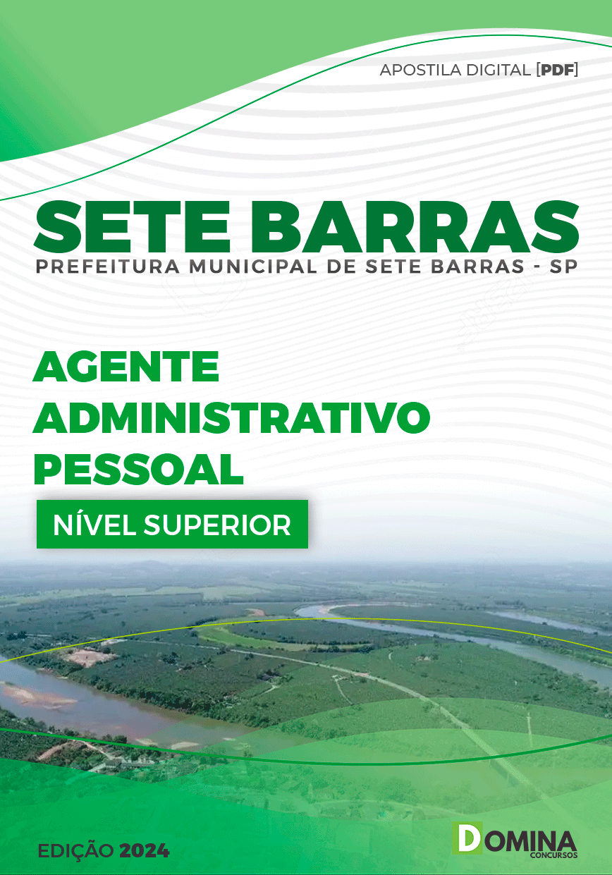 Apostila Prefeitura Sete Barras SP 2024 Agente Administrativo Pessoal