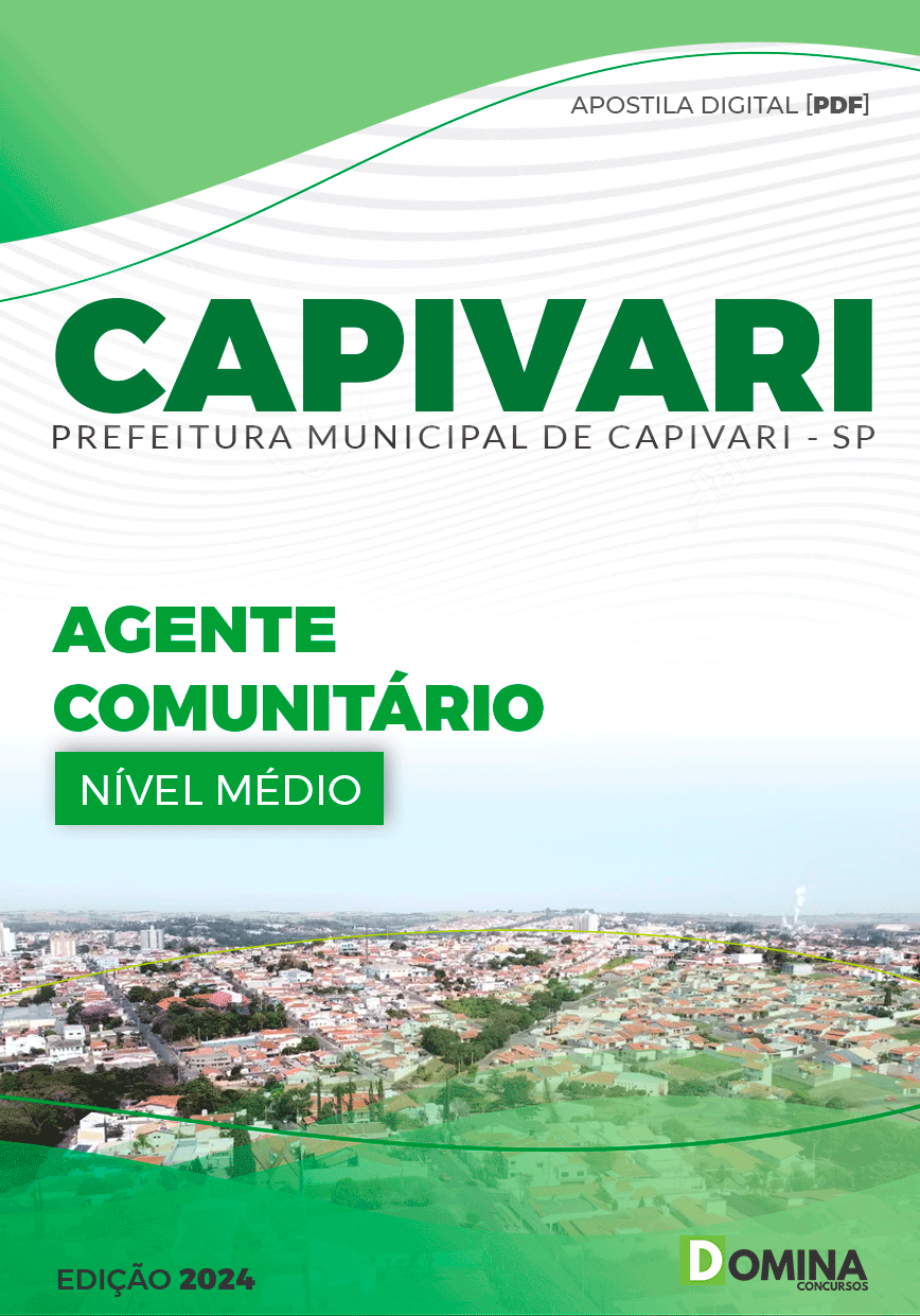 Apostila Prefeitura Capivari SP 2024 Agente Comunitário