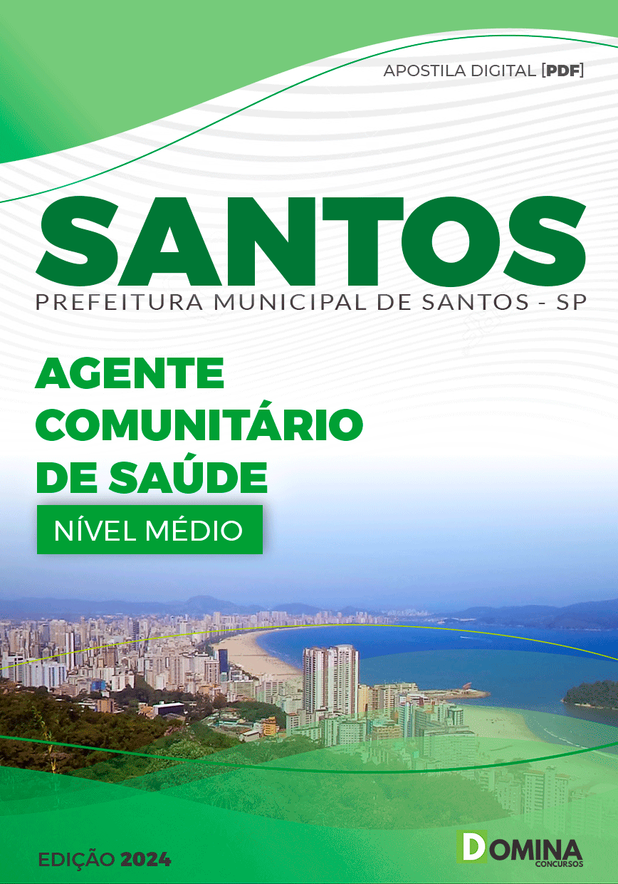 Apostila Pref Santos SP 2024 Agente Comunitário De Saúde