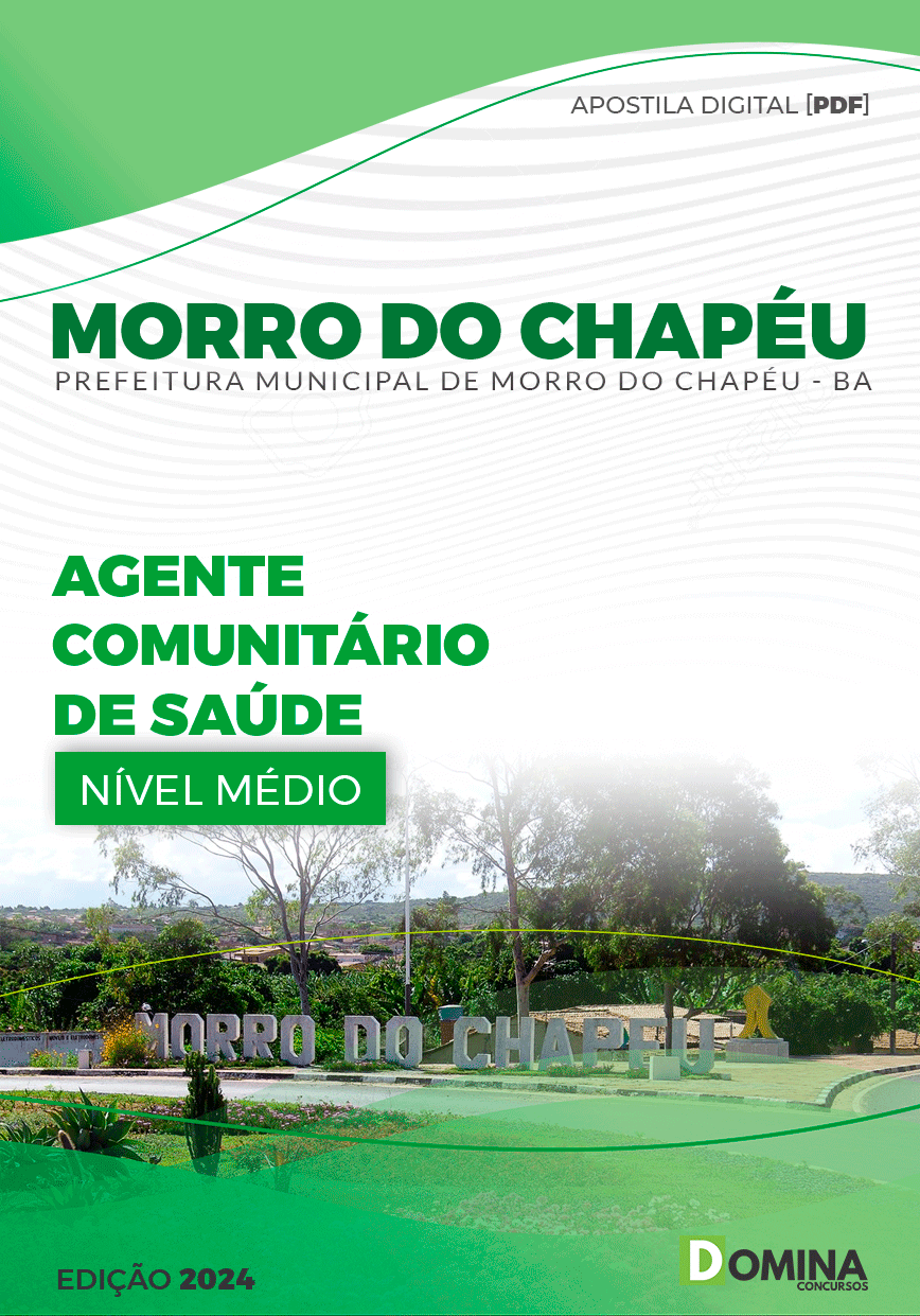 Apostila Prefeitura Morro Chapéu BA 2024 Ag Comunitário Saúde