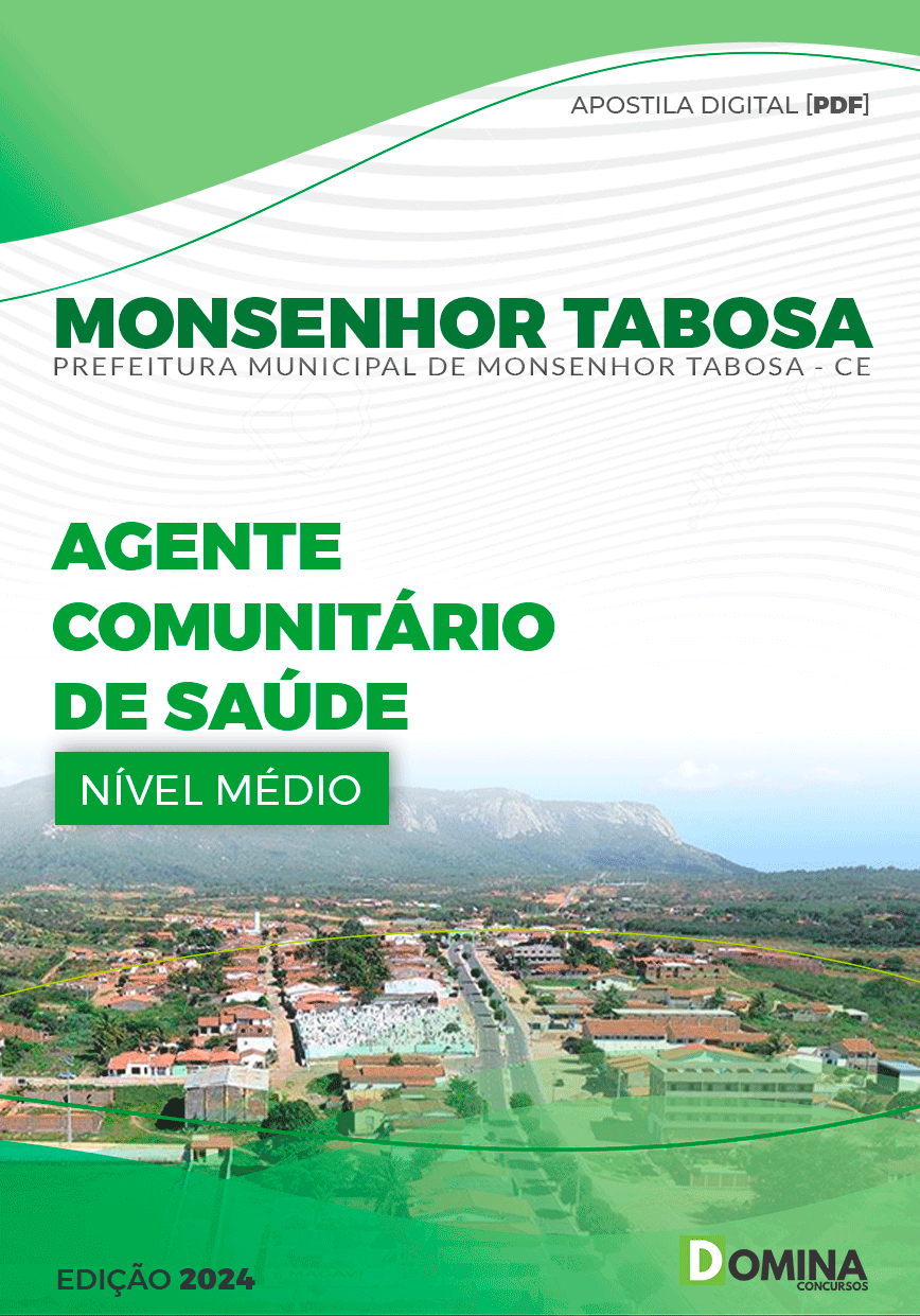 Apostila Prefeitura Monsenhor Tabosa CE 2024 Ag Comunit Saúde
