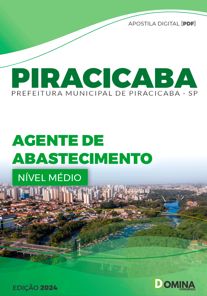 Apostila Prefeitura Piracicaba SP 2024 Agente De Abastecimento