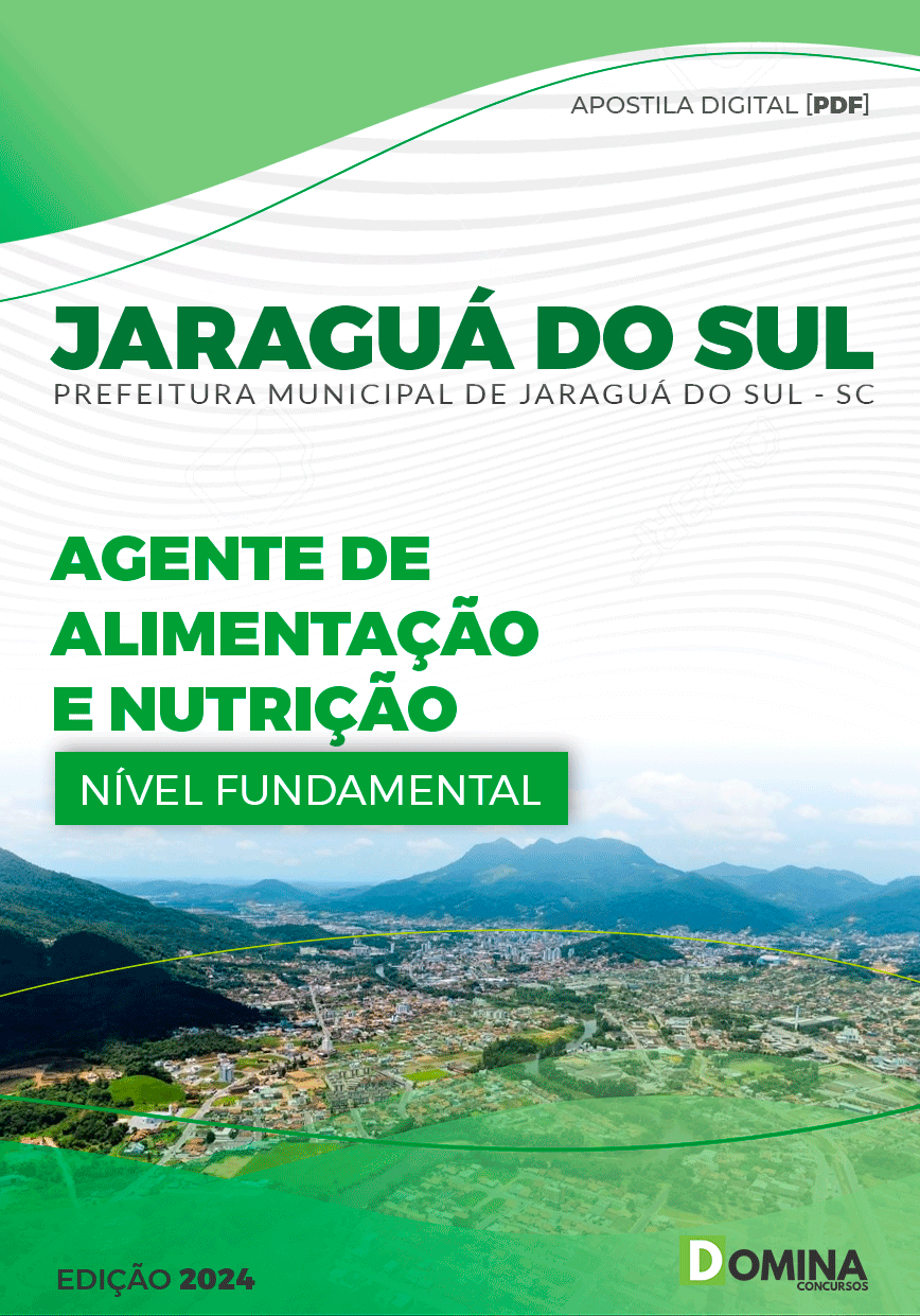 Apostila Prefeitura Jaraguá Sul SC 2024 Agente de Alimentação