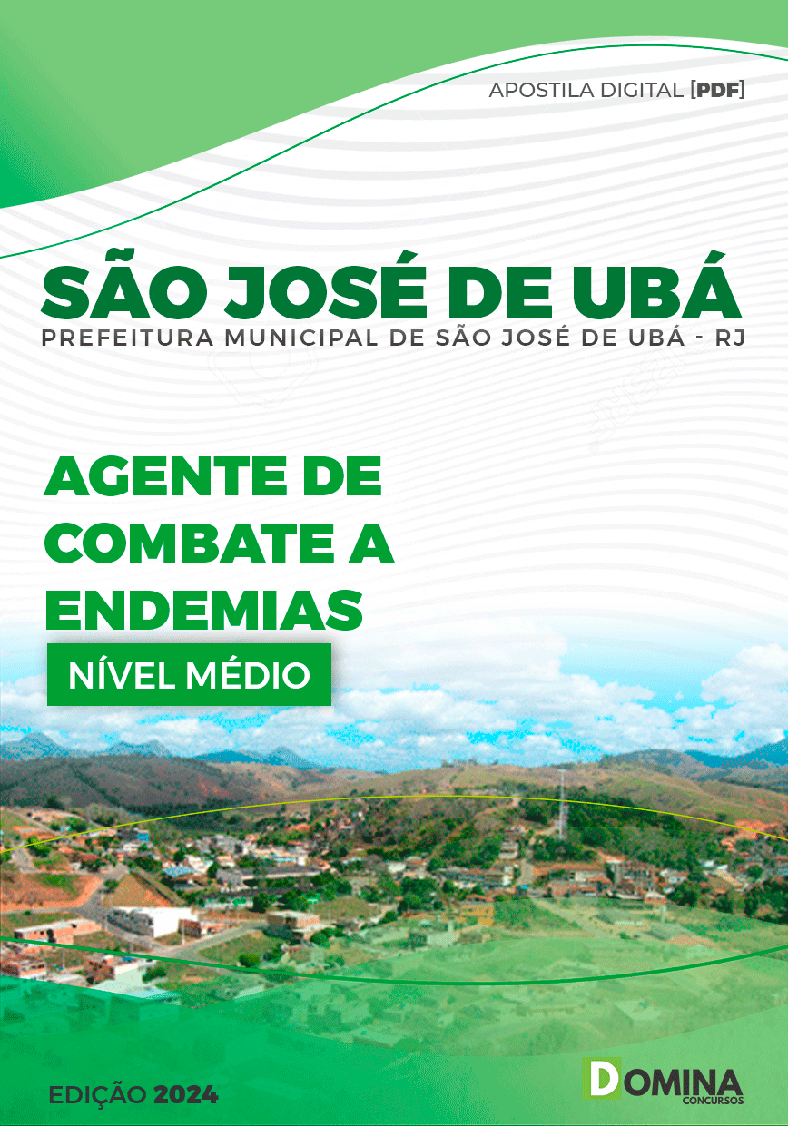 Apostila Prefeitura São José de Ubá RJ 2024 Agente Combate Endemias