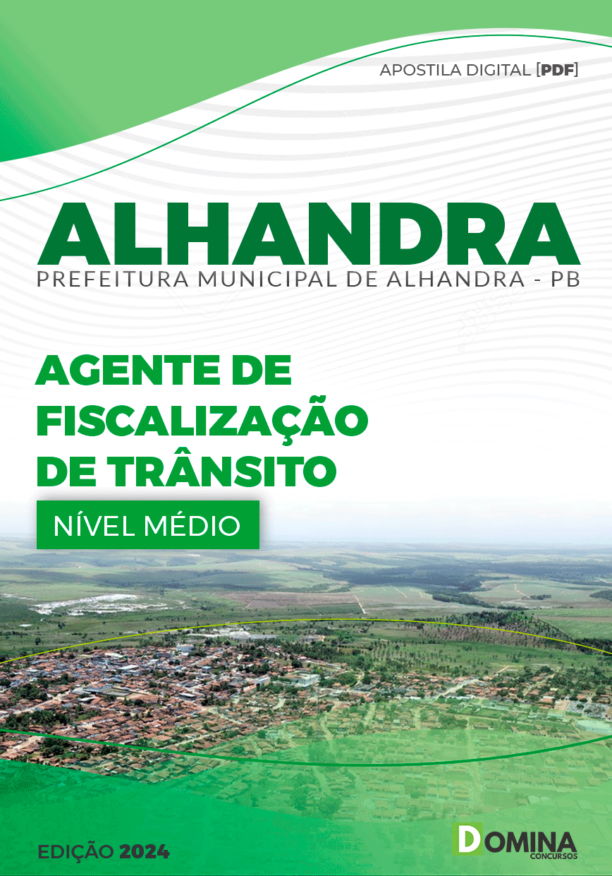 Apostila Prefeitura Alhandra PB 2024 Agente Fiscalização Trânsito