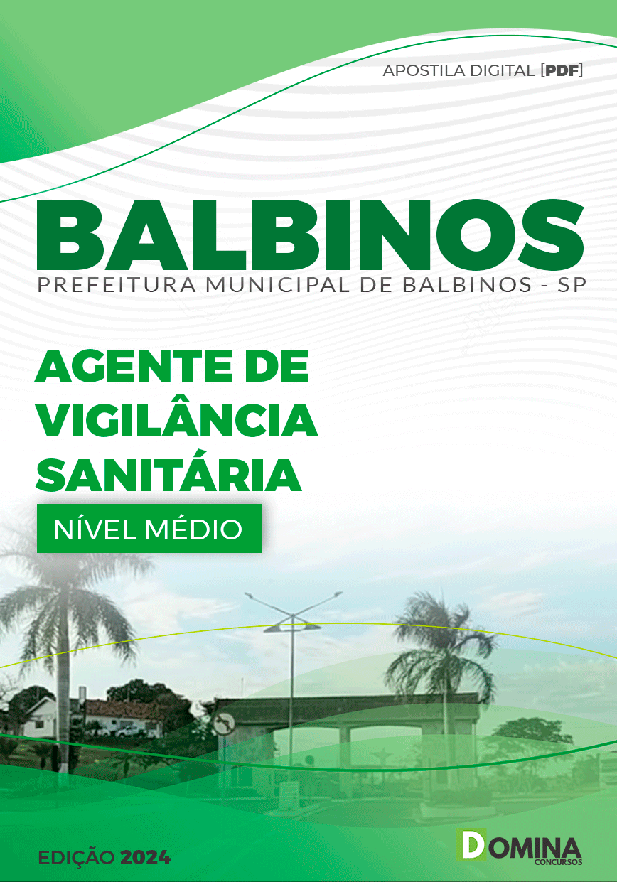 Apostila Prefeitura Balbinos SP 2024 Agente de Vigilância Sanitária