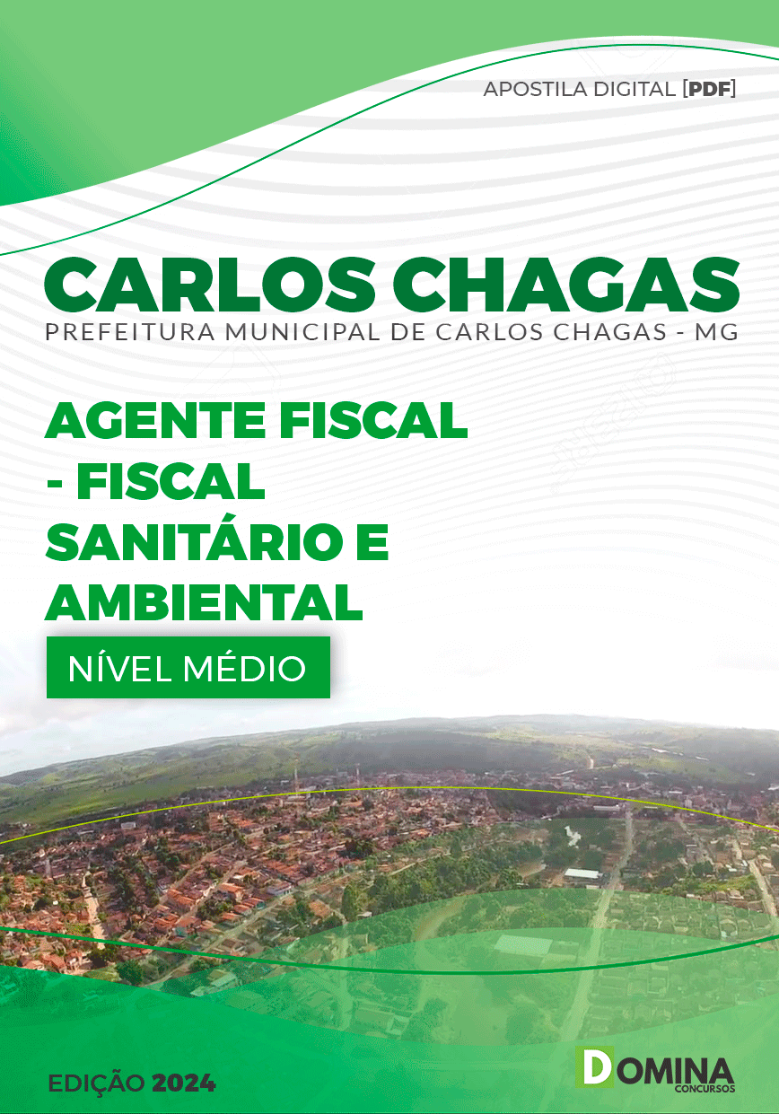 Apostila Prefeitura Carlos Chagas MG 2024 Fiscal Sanitário