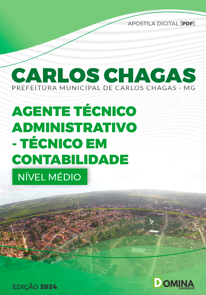 Apostila Prefeitura Carlos Chagas MG 2024 Técnico Contabilidade