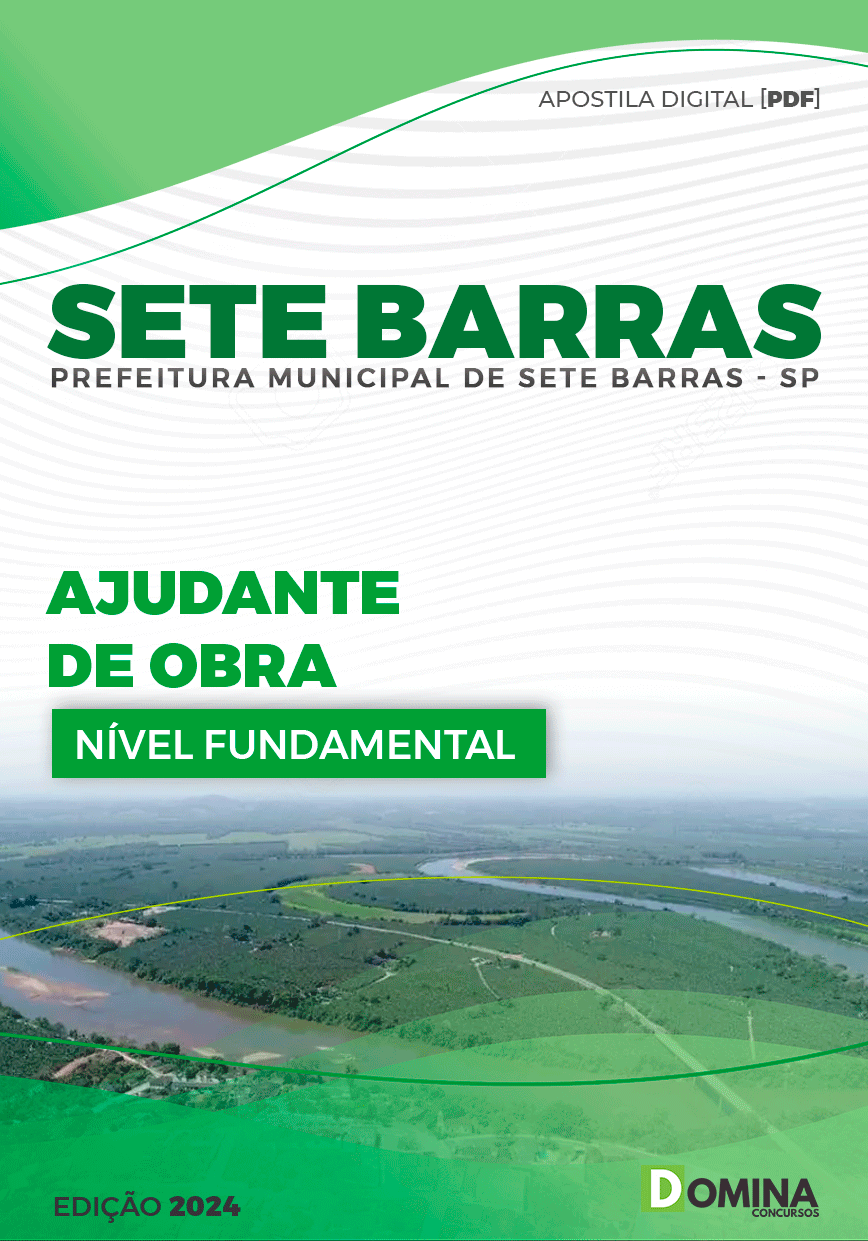 Apostila Prefeitura Sete Barras SP 2024 Ajudante De Obra