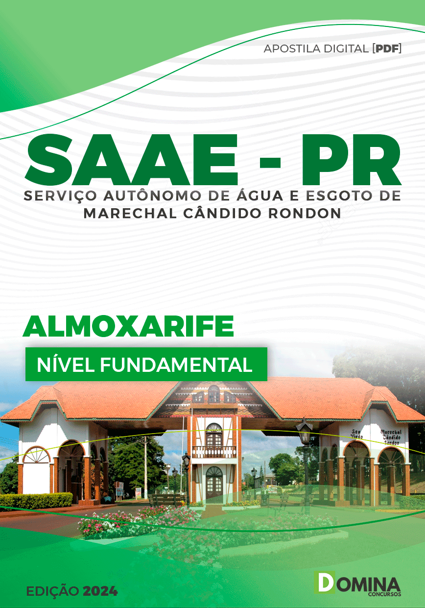 Apostila SAAE Marechal Cândido Rondon PR 2024 Almoxarife