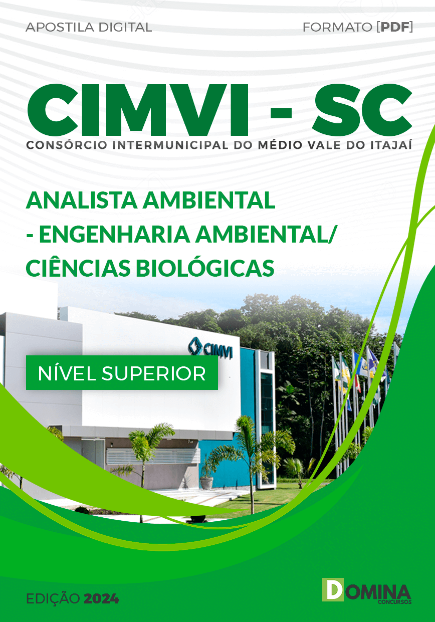 Apostila CIMVI Vale Do Itajaí SC 2024 Analista Ambiental Ciências Biológicas