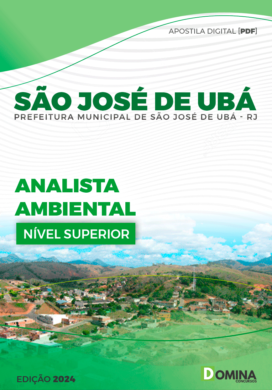 Apostila Prefeitura São José de Ubá RJ 2024 Analista Ambiental