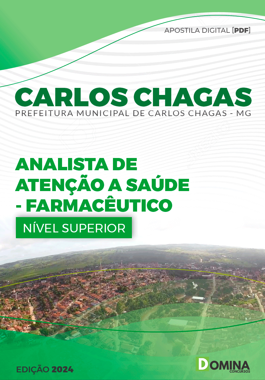 Apostila Prefeitura Carlos Chagas MG 2024 Farmacêutico