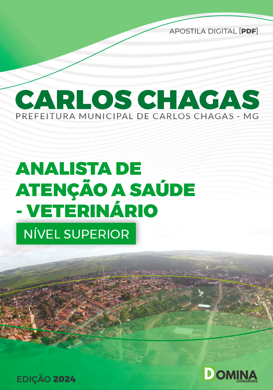 Apostila Prefeitura Carlos Chagas MG 2024 Veterinário
