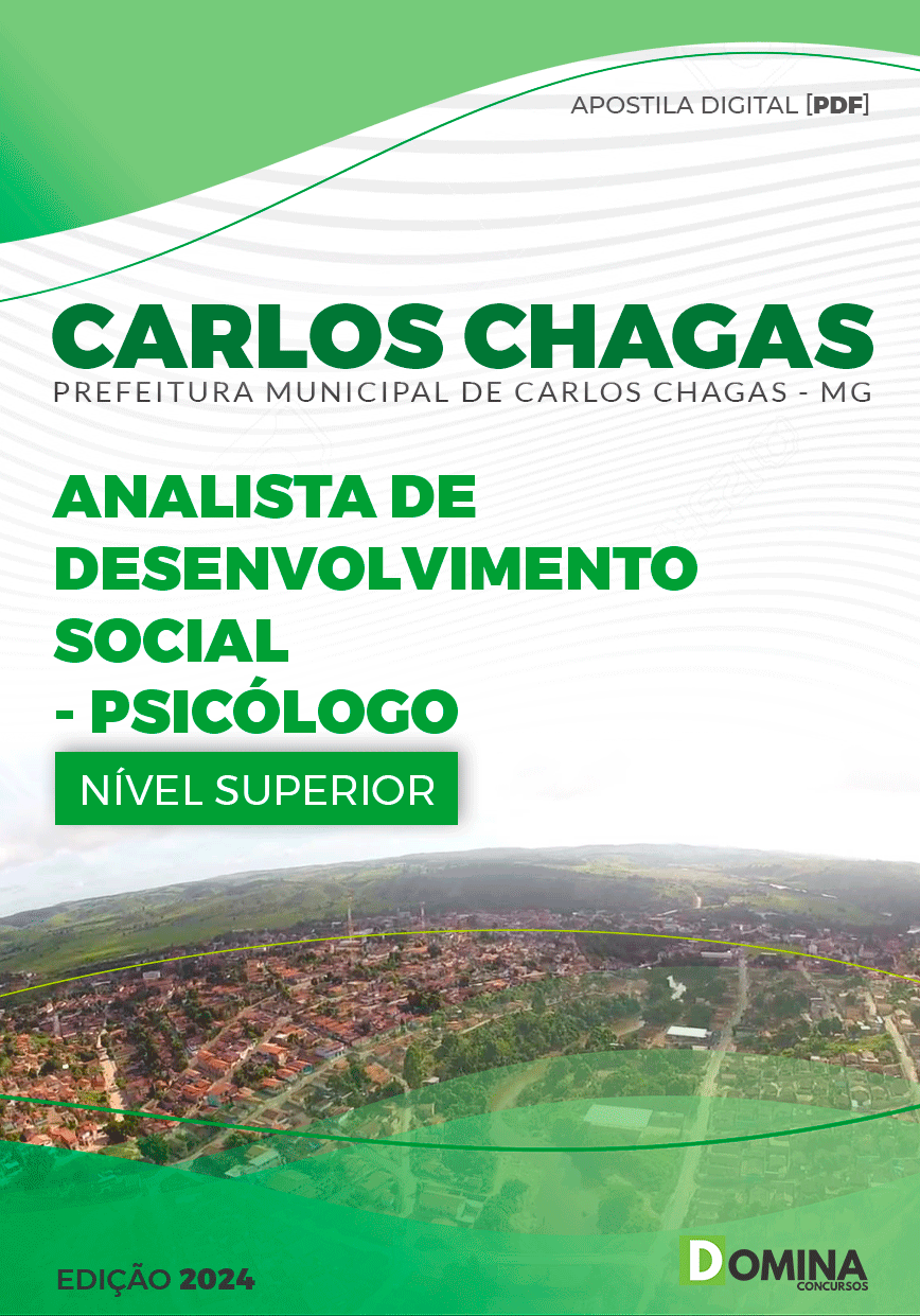 Apostila Prefeitura Carlos Chagas MG 2024 Psicólogo