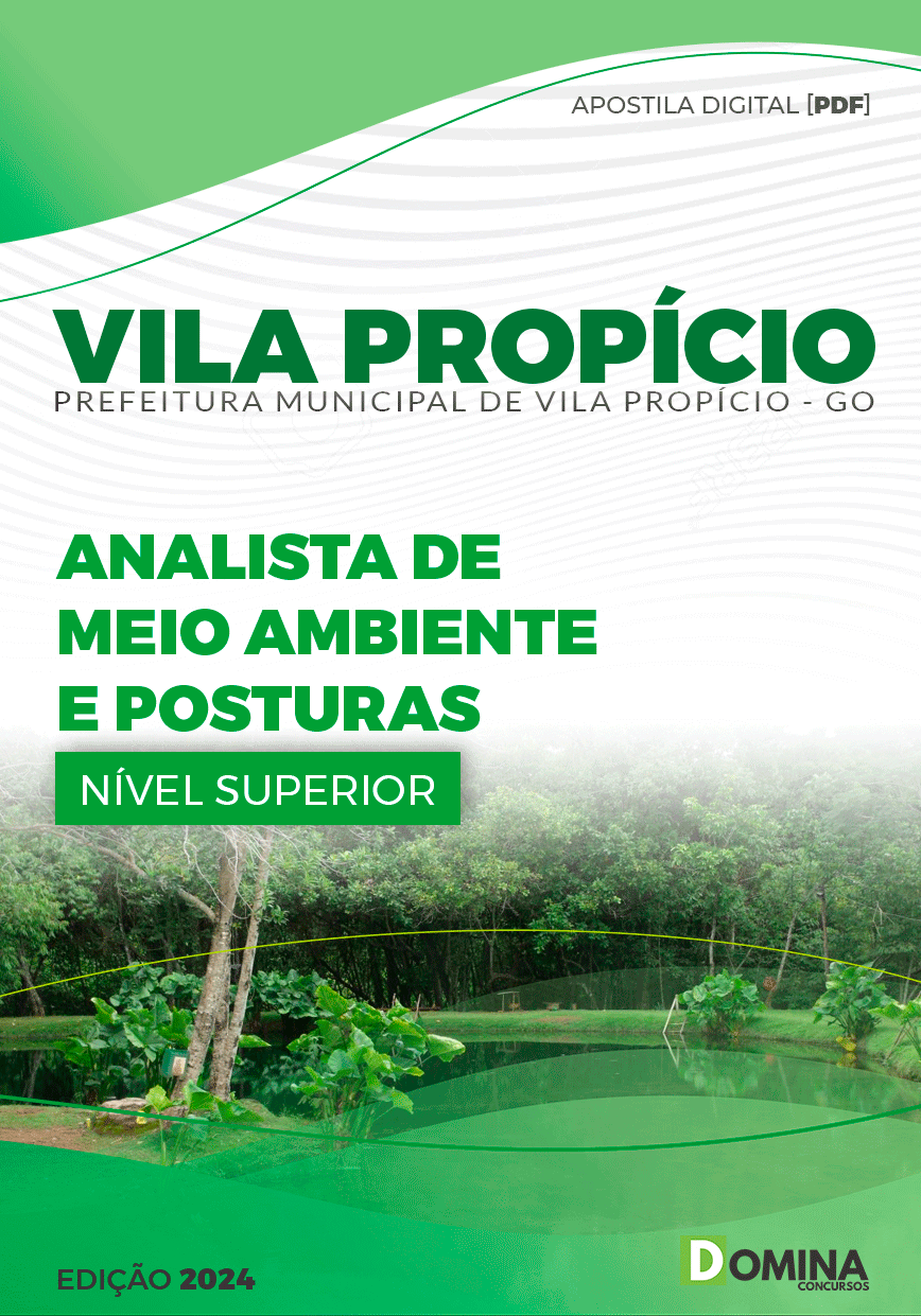 Apostila Prefeitura Vila Propício GO 2024 Analista De Meio Ambiente