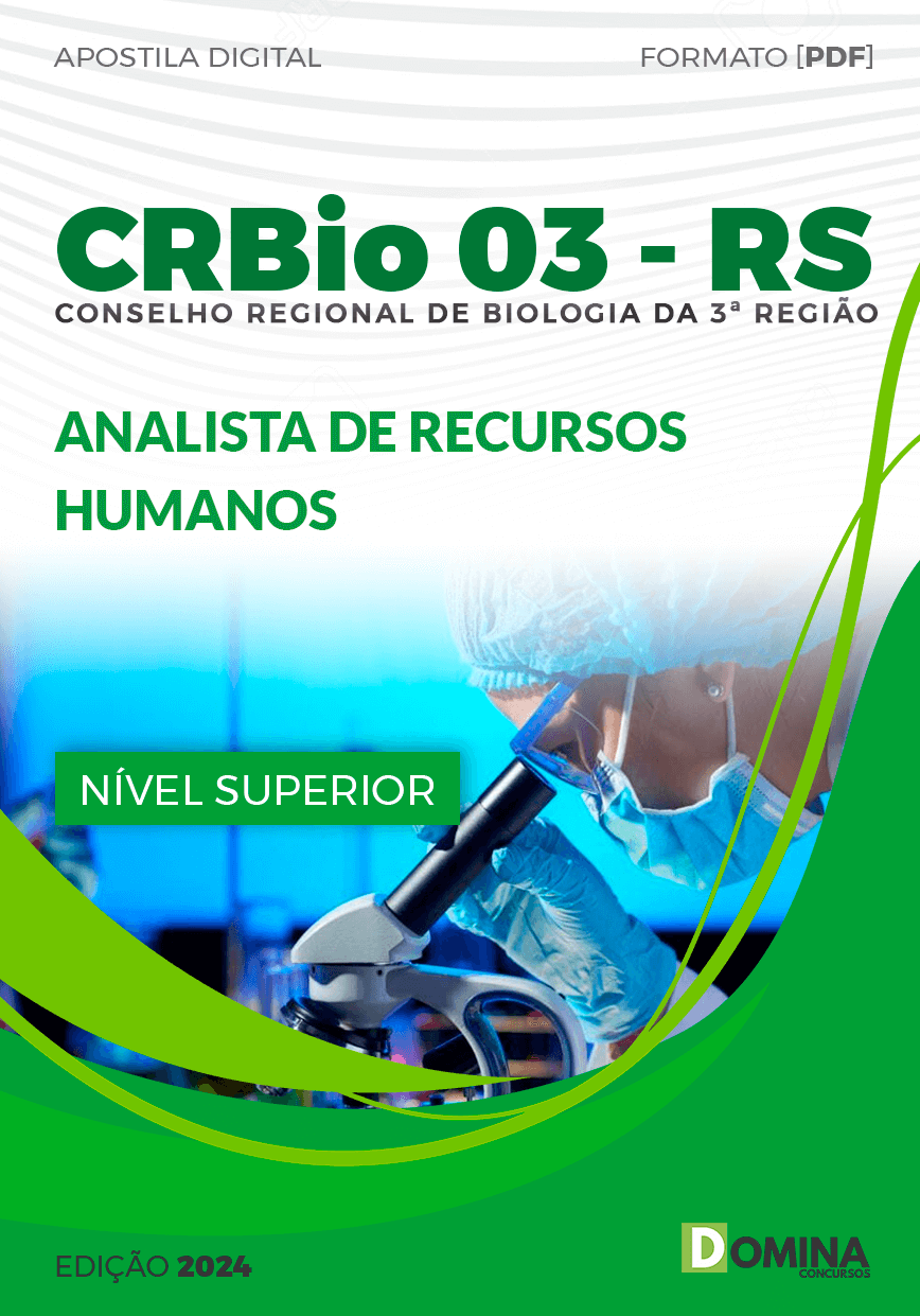 Apostila CRBio 03 RS 2024 Analista de Recursos Humanos