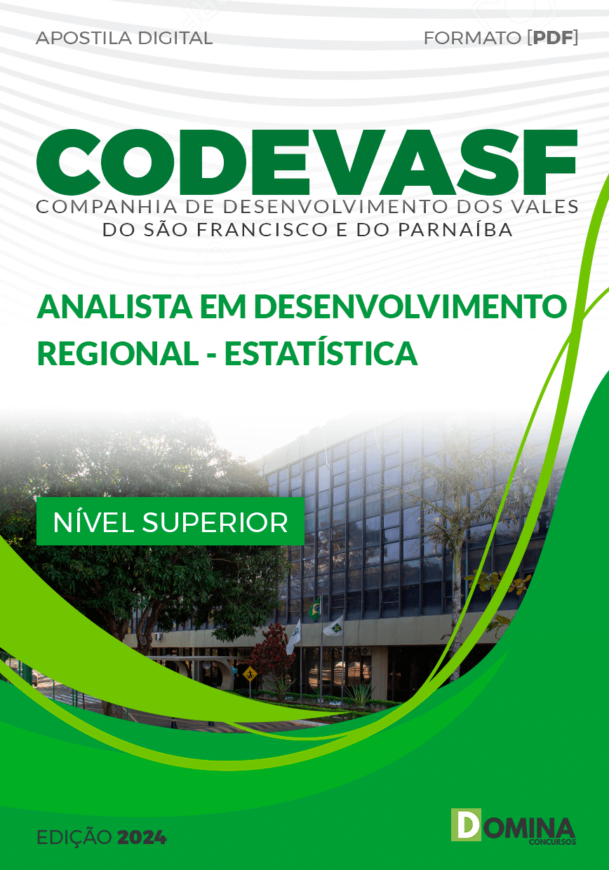 Apostila CODEVASF 2024 Analista Desenvolvimento Estatística