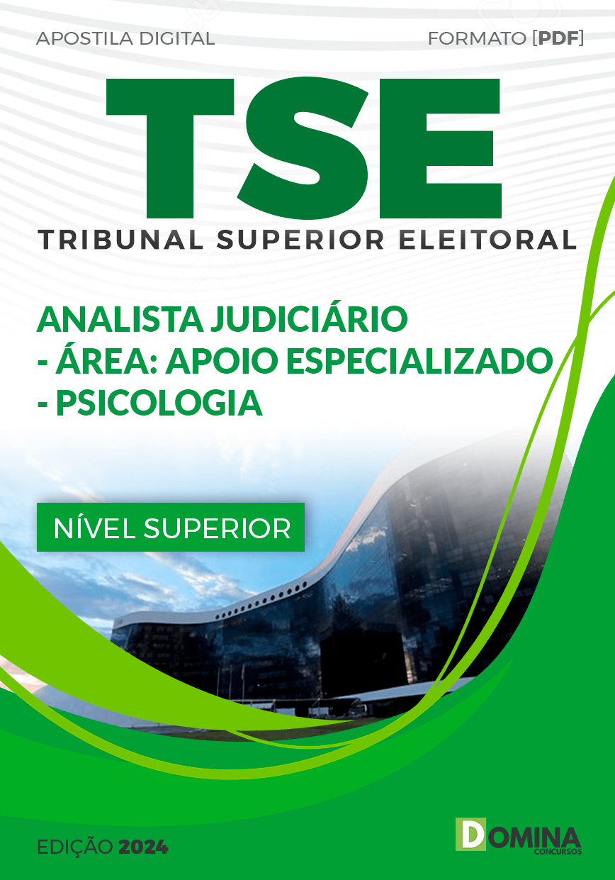 Apostila TSE 2024 Analista Judiciário Psicologia